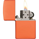 Zippo Class Lighter - Orange No Logo Boxed Windproof Pocket Lighter For Outdoor Enthusiasts by Zippo