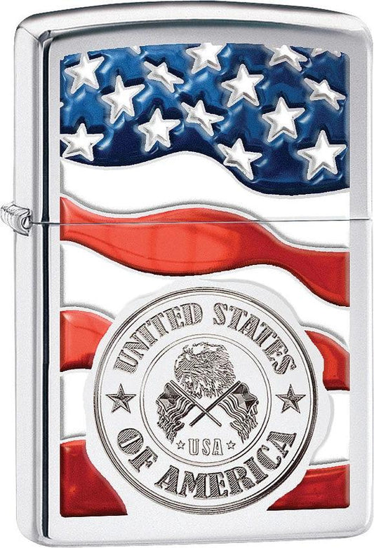 Zippo American Stamp on Flag 29395 by Zippo