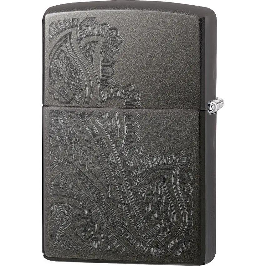 Zippo Iced Paisley Lighter 29431 - Windproof USA Made With Lifetime Guarantee For Collectors by Zippo