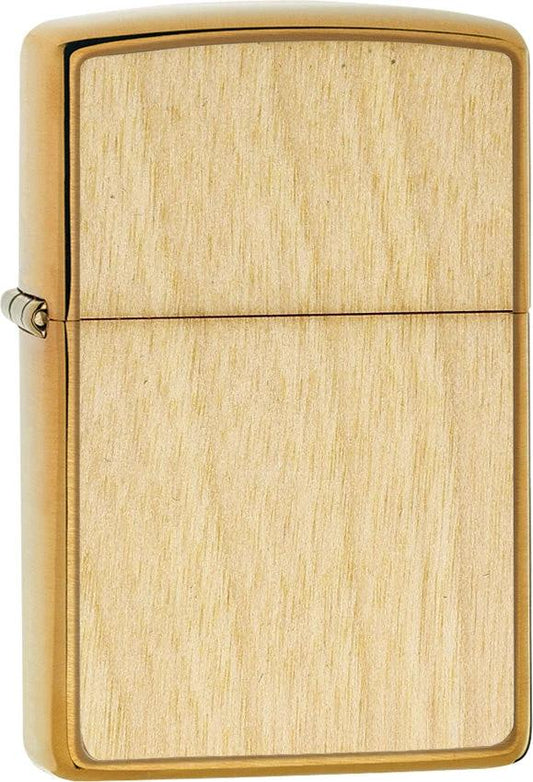 Zippo Woodchuck Birch Lighter Brushed Brass Eco Friendly Plant One Tree Gift For Outdoorsmen by Zippo
