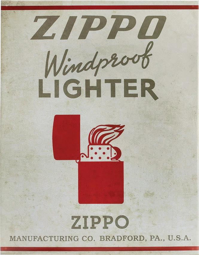 Zippo Tin Sign 142373 by Zippo