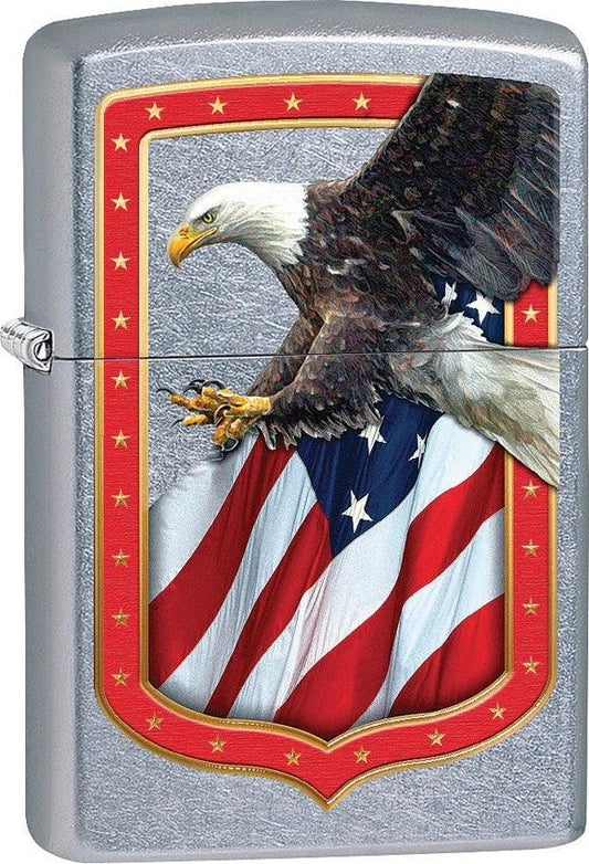 Zippo Eagle and Flag Border Lighter 207-077463 by Zippo