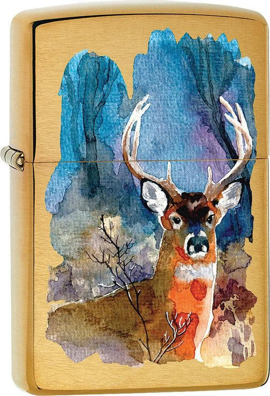 Zippo Deer Design Lighter 204B-077513 by Zippo