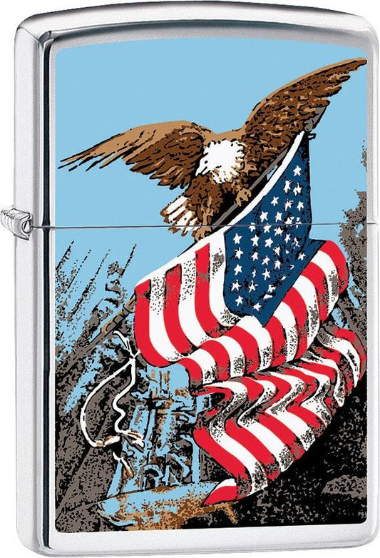 Zippo Eagle with Flag Lighter 250-077565 by Zippo