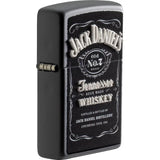Zippo Jack Daniels Lighter Matte Black - Officially Licensed Whiskey Gift Boxed for Fans and Collectors by Zippo