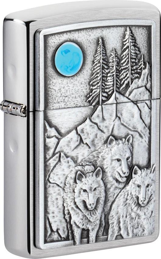 Zippo Wolf Pack and Moon Lighter 49295 by Zippo