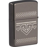 Zippo Odin Design Lighter 49302 - Black Ice Finish With Odin Motif For Collectors by Zippo