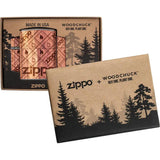 Zippo Woodchuck Lighter With Laser Cut Real Wood Emblem 49331 - Eco Friendly Plant One Tree Program by Zippo