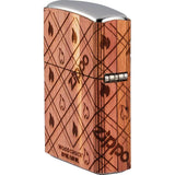 Zippo Woodchuck Lighter With Laser Cut Real Wood Emblem 49331 - Eco Friendly Plant One Tree Program by Zippo