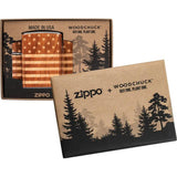 Zippo Woodchuck Lighter - Real Wood Emblem Design For Outdoor Enthusiasts Supports Forest Restoration by Zippo