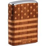 Zippo Woodchuck Lighter - Real Wood Emblem Design For Outdoor Enthusiasts Supports Forest Restoration by Zippo