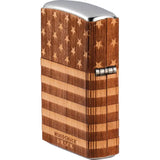 Zippo Woodchuck Lighter - Real Wood Emblem Design For Outdoor Enthusiasts Supports Forest Restoration by Zippo