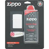 Zippo ORMD All-In-One Lighter Kit - Chrome Finish With Four-Ounce Lighter Fluid And Six Replacement Flints by Zippo