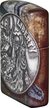 Zippo Pirate Coin Lighter - 540 Color Process Finish For Collectors And Pirate Fans Boxed Gift by Zippo