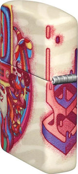 Zippo Trippy Design Windproof Lighter - Full Surface 540 Color Artwork For Collectors And Art Lovers by Zippo