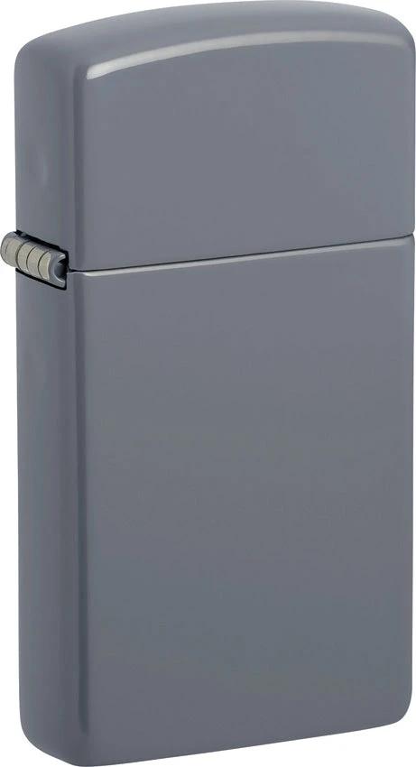 Zippo Slim Lighter Gray No Logo 49527 by Zippo