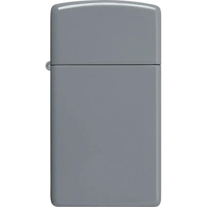 Zippo Slim Lighter No Logo Compact Windproof Everyday Carry Flat Gray Sleek Durable Gift by Zippo