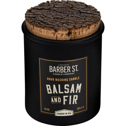 Zippo Barber Street Candle - Balsam Fir Soy With Cedar Wood Wick, 50 Hour Burn, Made In USA by Zippo