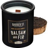 Zippo Barber Street Candle - Balsam Fir Soy With Cedar Wood Wick, 50 Hour Burn, Made In USA by Zippo
