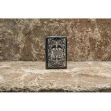 Zippo Design 48253 Laser Engraved Lighter Featuring High Polish Black Ice Finish For Collectors by Zippo