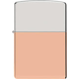 Zippo Bi-Metal Collectible Lighter - Sterling Silver And Copper Finish With Gift Box For Collectors by Zippo