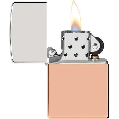 Zippo Bi-Metal Collectible Lighter - Sterling Silver And Copper Finish With Gift Box For Collectors by Zippo