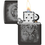 Zippo Clown Lighter 48914 - High Polish Black Ice Finish Boxed Gift For Collectors by Zippo