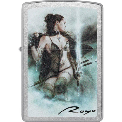 Zippo Luis Royo Street Chrome Lighter - Collectible Art Edition in Boxed Gift Set by Zippo