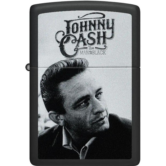 Zippo Johnny Cash Lighter Black Matte - Collectible Gift For Fans And Collectors With Durable Everyday Use by Zippo