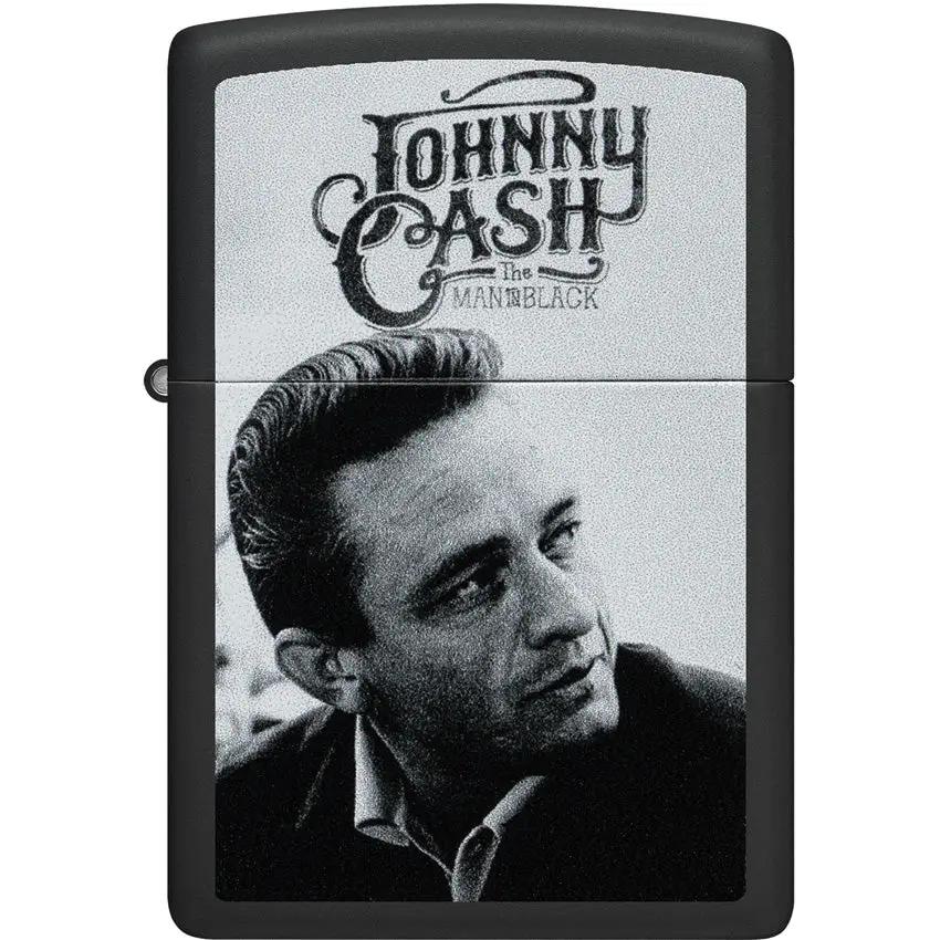 Zippo Johnny Cash Lighter Black Matte - Collectible Gift For Fans And Collectors With Durable Everyday Use by Zippo