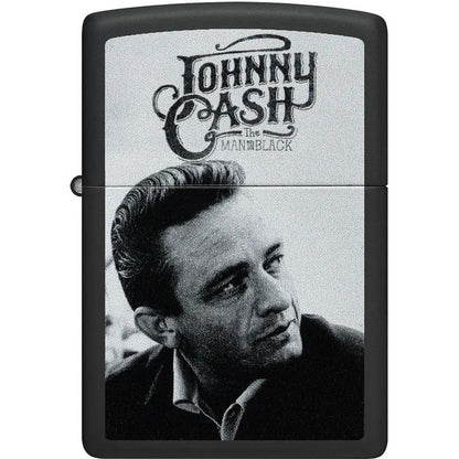 Zippo Johnny Cash Lighter Black Matte - Collectible Gift For Fans And Collectors With Durable Everyday Use by Zippo