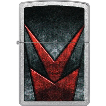 Zippo Metallic Pattern Lighter Street Chrome - Compact Gift Boxed For Collectors And Everyday Carry by Zippo