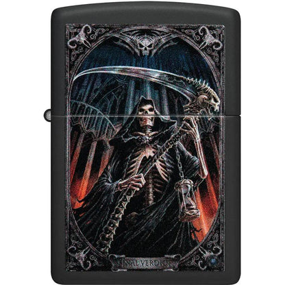 Zippo Anne Stokes Lighter - Black Matte Finish Collectible Licensed Gift Boxed For Gothic Fans by Zippo