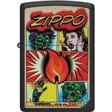 Zippo Iconic Comic Zombies Lighter - Black Matte Finish Boxed For Zombie Fans And Collectors by Zippo