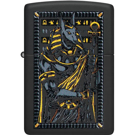 Zippo Anubis Lighter - Black Matte Finish With Iconic Craftsmanship For Collectors And Enthusiasts by Zippo