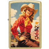 Zippo Rancher Lighter 46248 Street Brass - Durable Windproof Flame For Outdoor Enthusiasts Gift Ready by Zippo