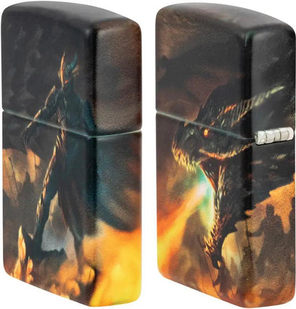 Zippo Knight And Dragon Lighter 46284 - Collectible Fantasy Design With 540 Color Process For Vivid Art by Zippo