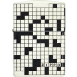 Zippo Crossword Lighter 46285 - Glow In The Dark Finish Boxed Gift For Puzzle Lovers And Collectors by Zippo