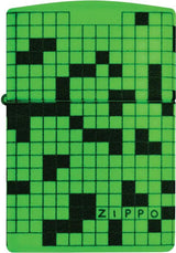 Zippo Crossword Lighter 46285 - Glow In The Dark Finish Boxed Gift For Puzzle Lovers And Collectors by Zippo
