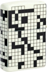 Zippo Crossword Lighter 46285 - Glow In The Dark Finish Boxed Gift For Puzzle Lovers And Collectors by Zippo