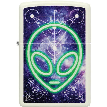 Zippo Glowing Alien Lighter 46288 - Glow In The Dark Collectible Gift For Sci Fi Fans And Collectors by Zippo