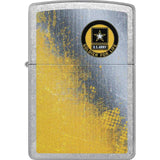Zippo US Army Lighter Street Chrome Finish - Official Licensed Gift For Soldiers And Collectors by Zippo