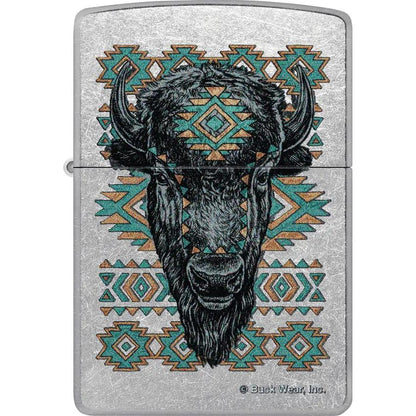 Zippo Buck Wear Street Chrome Lighter 46422 - Durable Chrome Finish Boxed Gift For Collectors by Zippo