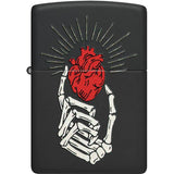 Zippo Undying Love Lighter - Black Matte Finish Gift Boxed for Collectors and Romantic Gifting by Zippo