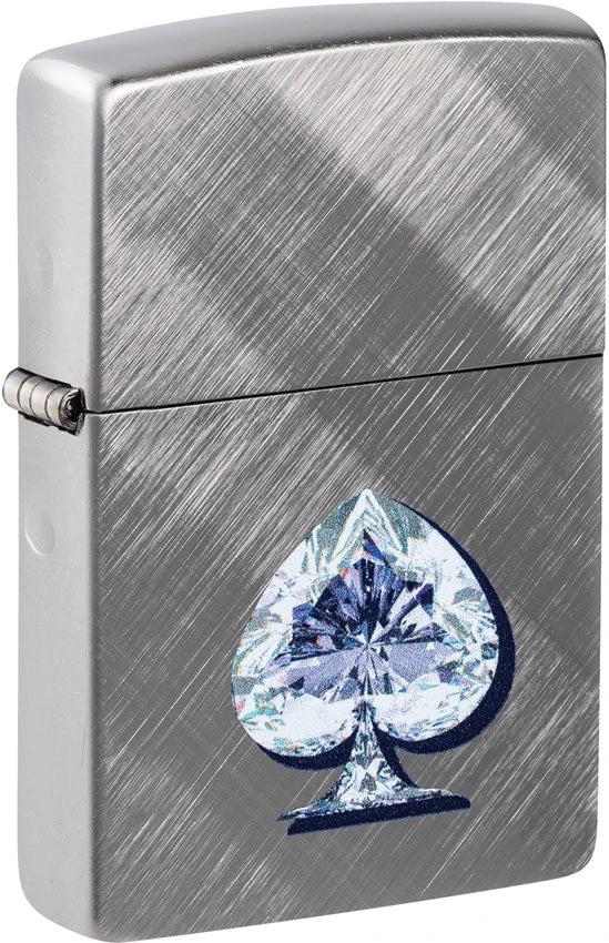 Zippo Gleaming Spade Lighter 46472 by Zippo