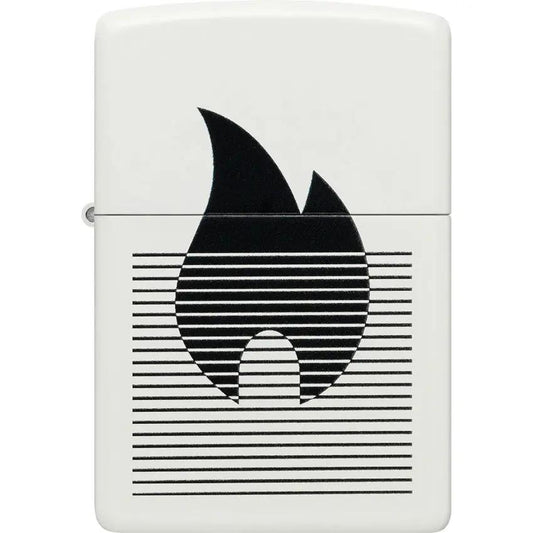 Zippo Flame Gradient Lighter White Matte - Gift Boxed For Collectors And Smokers With Premium Durability by Zippo