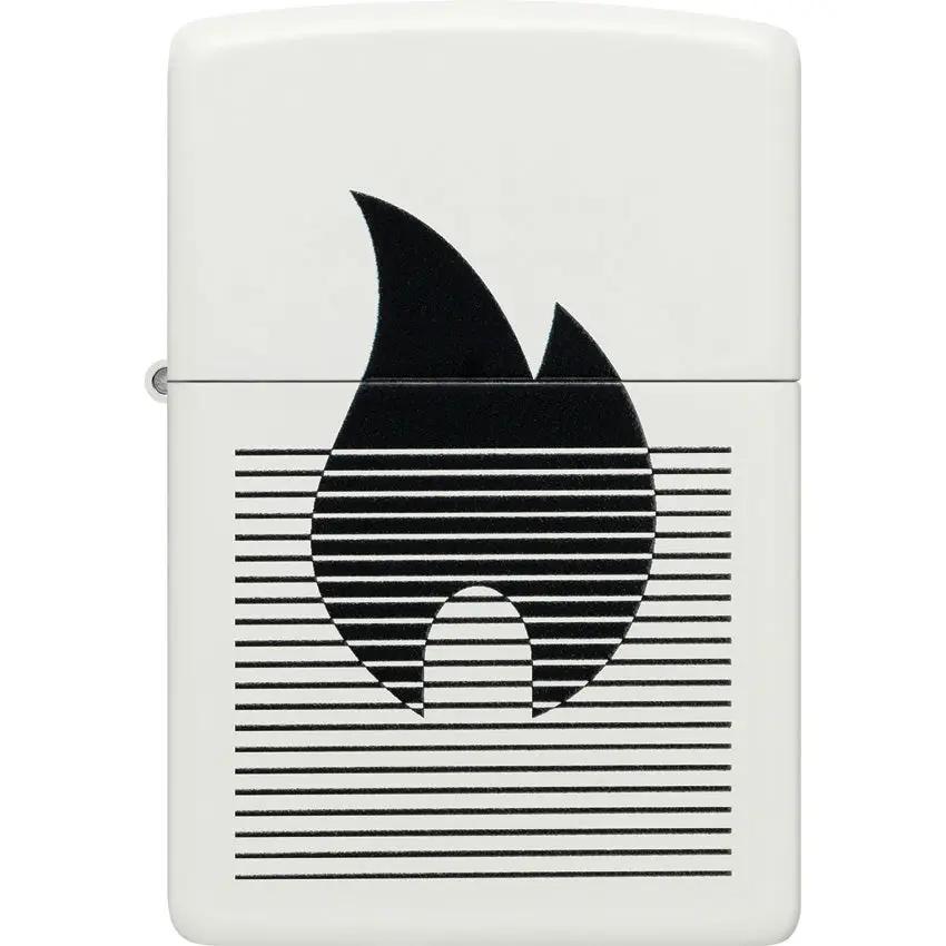 Zippo Flame Gradient Lighter White Matte - Gift Boxed For Collectors And Smokers With Premium Durability by Zippo