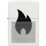 Zippo Flame Gradient Lighter White Matte - Gift Boxed For Collectors And Smokers With Premium Durability by Zippo