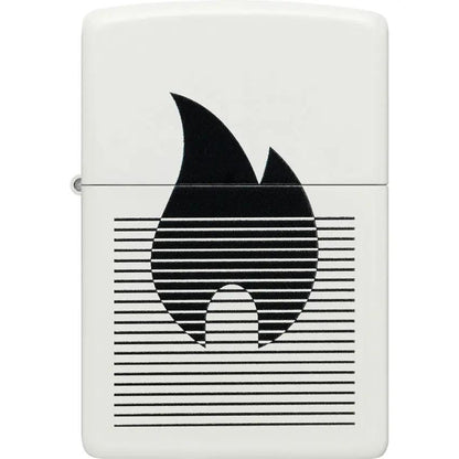 Zippo Flame Gradient Lighter White Matte - Gift Boxed For Collectors And Smokers With Premium Durability by Zippo