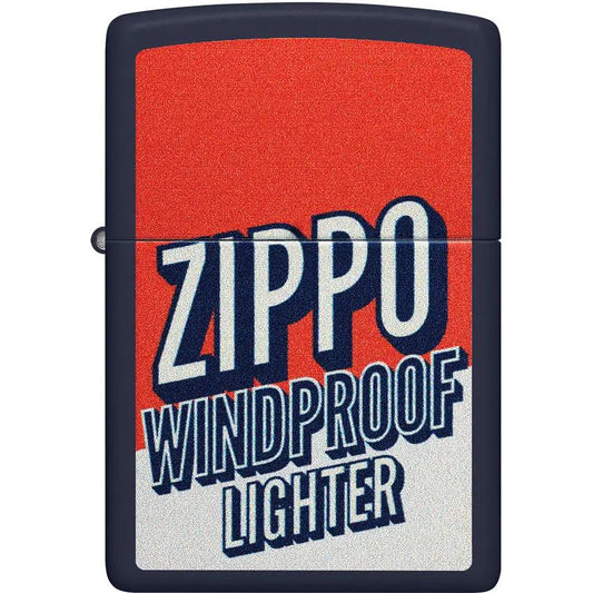 Zippo Windproof Lighter Navy Matte 46486 - Durable Everyday Carry For Outdoorsmen And Collectors by Zippo